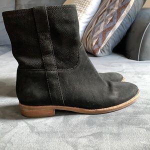 Black suede boots